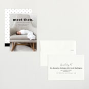 "Simple Statement" - Birth Announcements in Onyx by Erica Krystek - Assembled