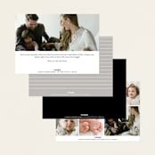 "Type Mix" - Birth Announcements in Ink by Carolyn MacLaren - Back of Card Options