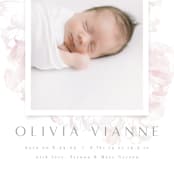 "Sunwashed" - Birth Announcements in Peony by Kristie Kern - Detail