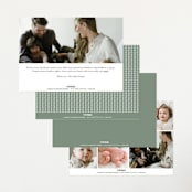 "Introduction" - Birth Announcements in Cloud by Sara Hicks Malone - Back of Card Options