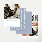 "Baby Frame" - Birth Announcements in Cornflower by Chris Griffith - Back of Card Options