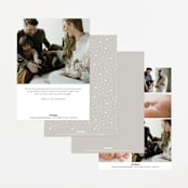 "simply named" - Birth Announcements in Snow by Sarah Curry - Back of Card Options