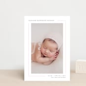"Simply Serene" - Birth Announcements in Blush by Lauren Chism - Front