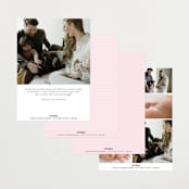 "Simply Serene" - Birth Announcements in Blush by Lauren Chism - Back of Card Options