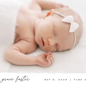 "Edgy" - Birth Announcements in Snow by Pixel and Hank - Detail