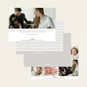 "signature frames" - Birth Announcements in Cloud by JoAnn Jinks - Back of Card Options