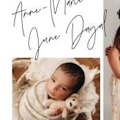 "signature frames" - Birth Announcements in Cloud by JoAnn Jinks - Detail