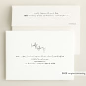 "signature frames" - Birth Announcements in Cloud by JoAnn Jinks - FREE Recipient Addressing