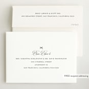 "Elegant Bow Holiday" - Birth Announcements in Charcoal by Chelsea Petaja - FREE Recipient Addressing