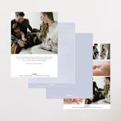 "Border" - Birth Announcements in Shadow by Kasia Labocki - Back of Card Options