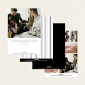 "Enchanted Love" - Birth Announcements in Noir by Ashlee Townsend - Back of Card Options