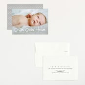 "Cuddle" - Birth Announcements in Cloud by Susan Asbill - Assembled