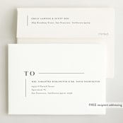 "Tiny Sophisticated" - Birth Announcements in Cotton by Carolyn MacLaren - FREE Recipient Addressing