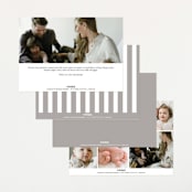 "certified cute" - Birth Announcements in Snow by Sara Hicks Malone - Back of Card Options