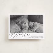 "First-Name Basis" - Birth Announcements in Onyx by Genna Blackburn - Front