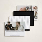 "First-Name Basis" - Birth Announcements in Onyx by Genna Blackburn - Back of Card Options