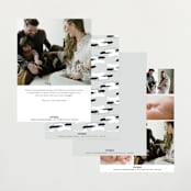 "Lift" - Birth Announcements in Ash by Lehan Veenker - Back of Card Options