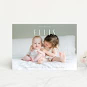 "in name only" - Birth Announcements in Whipped Cream by Jennifer Wick - Front
