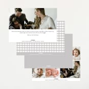 "in name only" - Birth Announcements in Whipped Cream by Jennifer Wick - Back of Card Options