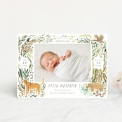 "Jungle Friends" - Birth Announcements in Jungle by Morgan Ramberg - Front