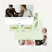 "Jungle Friends" - Birth Announcements in Jungle by Morgan Ramberg - Back of Card Options