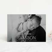 "Focus" - Birth Announcements in Snow by Yaling Hou Suzuki - Front