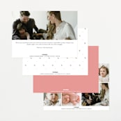 "Sweetest" - Birth Announcements in Rose by Jenna Holcomb - Back of Card Options