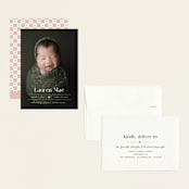 "Heart" - Birth Announcements in Blush by Pixel and Hank - Assembled