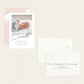 "the script" - Birth Announcements in Ebony by Benita Crandall - Assembled