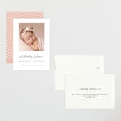 "Elegance" - Birth Announcements in Peony by Pixel and Hank - Assembled
