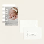 "Close Up" - Birth Announcements in Cotton by Angela Thompson - Assembled