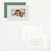 "Squiggle" - Birth Announcements in Moss by Kelly Watkins - Assembled