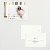 "Signed with Love" - Birth Announcements in Bark by AK Graphics - Assembled