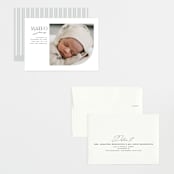 "Modern Arc" - Birth Announcements in Snow by Erin Deegan - Assembled