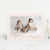 "Dainty" - Birth Announcements in Flower by Pixel and Hank - Front
