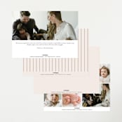 "Dainty" - Birth Announcements in Flower by Pixel and Hank - Back of Card Options