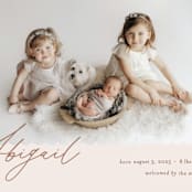 "Dainty" - Birth Announcements in Flower by Pixel and Hank - Detail