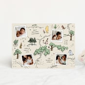 "Hundred Acre Wood" - Birth Announcements in Natural by Heather Schertzer - Front