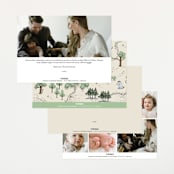 "Hundred Acre Wood" - Birth Announcements in Natural by Heather Schertzer - Back of Card Options
