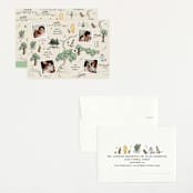 "Hundred Acre Wood" - Birth Announcements in Natural by Heather Schertzer - Assembled