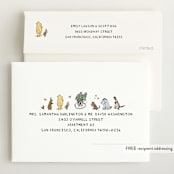 "Hundred Acre Wood" - Birth Announcements in Natural by Heather Schertzer - FREE Recipient Addressing