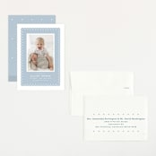 "Mickey fabric frame" - Birth Announcements in Chambray by Lea Delaveris - Assembled