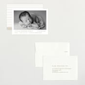 "Modern Grid" - Birth Announcements in Sand by Alexandra Cohn - Assembled
