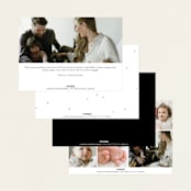 "Signature Name" - Birth Announcements in Coal by Meggy Masters - Back of Card Options