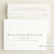 "Signature Name" - Birth Announcements in Coal by Meggy Masters - FREE Recipient Addressing