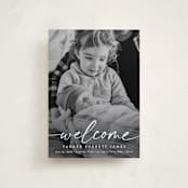 "Little Welcome" - Birth Announcements in Cloud by Susan Asbill - Front