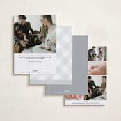 "Little Welcome" - Birth Announcements in Cloud by Susan Asbill - Back of Card Options