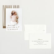 "signed with love" - Birth Announcements in Bark by AK Graphics - Assembled