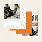 "windows to our heart" - Birth Announcements in Shortcake by Bramble Studio - Back of Card Options