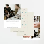 "Wavy Pastel Frame" - Birth Announcements in Cream by Baumbirdy - Back of Card Options